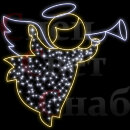 Cветодиодное панно из неона "Ангел" 1 х 1 м 