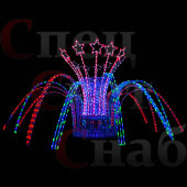 Световой Фонтан "Парад" 3х4 м уличное украшение для города